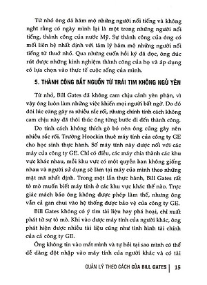 Sách Chiêu Bài Quản Lý Vàng Của Bill Gates