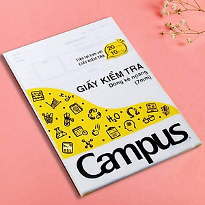 Giấy kiểm tra Cấp 2 / Giấy kiểm tra kẻ ngang Campus TP-BM70G-30 - TP-BS70G-25