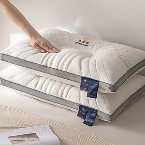 Gối Ngủ Công Thái Học Massager Kim Cương 3D Cao Cấp - Chống Đau Mỏi Vai Gáy, Kích Thước 48x74cm - HÀNG CHÍNH HÃNG MINIIN