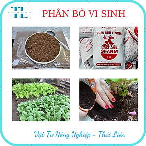 Phân bò ủ vi sinh SFARM đã qua xử lý, bao 2kg, 5kg