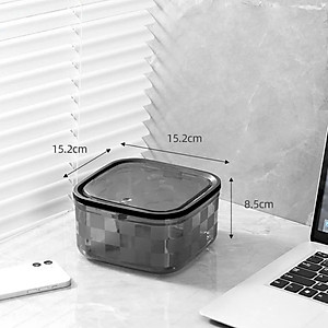 Hộp Đựng Rác Để Bàn Nắp Bật Trong Suốt - Thùng Rác Mini Để Bàn Có Nắp Đậy PaKaSa - Hàng chính hãng (Giao màu ngẫu nhiên)