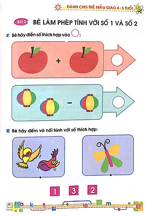 Tủ Sách Bé Vào Lớp 1 - Bé Vui Học Toán (Dành Cho Trẻ Mẫu Giáo 4 - 5 Tuổi) - Tái Bản 2020