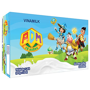 Sữa dinh dưỡng Vinamilk ADM Có Đường - Thùng 48 hộp 110ml