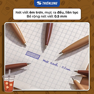 Combo 5/10/20 Bút gel B - Buttersmooth Gel Thiên Long GELB-032 - Premium Tip viết êm, trơn - Mực Xanh - Thân ngẫu nhiên