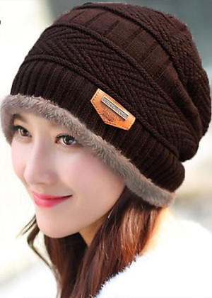 Mũ Len Kèm Khăn Cổ Mũ Len Khăn Chui Đầu Kiểu Dáng Hàn Quốc