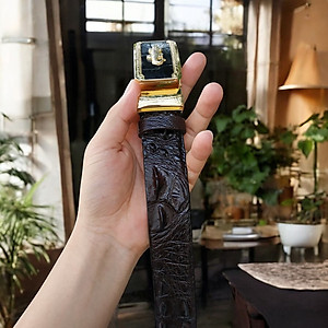 Dây Nịt Da Cá Sấu [DÂY LIỀN NGUYÊN CON] Da Lưng Cá Sấu Có Gù, Gai Và Vây Rất Đẹp