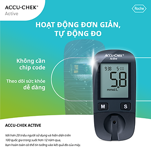 Máy Đo Đường Huyết ACCU-CHEK Active Dùng Cho Cá Nhân
