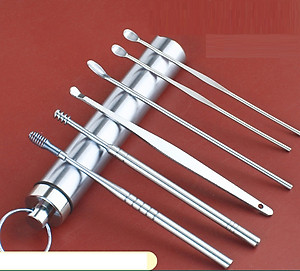 Bộ dụng cụ lấy ráy tai inox cao cấp- Bộ ngoáy tai y tế inox 304- Dụng cụ lấy ráy tai chuyên nghiệp- Bộ vệ sinh tai không đau, an toàn- Bộ dụng cụ ngoáy tai chống gãi rát- Que lấy ráy tai đa năng bằng thép không gỉ