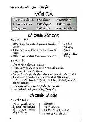 Món Ăn Được Nhiều Người Ưa Thích - Món Ăn Bắc - Trung - Nam (VT) 