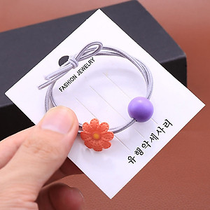 Dây buộc tóc nữ hoa 8 cánh [Set 5 dây] NASI dễ thương phong cách hàn quốc thun cột tóc nữ co giãn tốt phụ kiện tóc