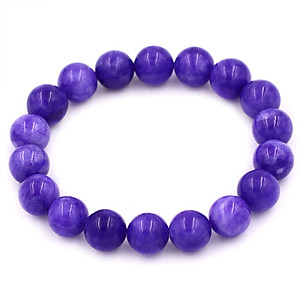 Vòng chuỗi đeo tay Đá Vân Rồng Tím 10 ly 17 hạt - hợp mệnh Hỏa, mệnh Thổ