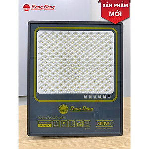 Đèn Năng lượng mặt trời Rạng Đông CP03.SL.RAD 300W.V2 công suất 300W phiên bản mới thế hệ 2, có điều khiển, sáng vượt trội, cảm biến bật tắt theo môi trường, chống nước IP66 - Hàng chính hãng