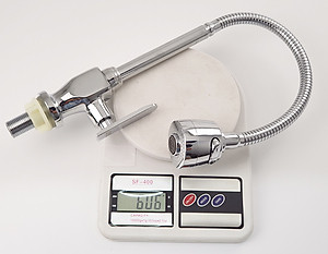 Vòi rửa chén lạnh cần lò xo Đồng mạ Chrome Eurolife EL-RC01 (Trắng bạc)