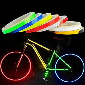 Cuộn Đề Can (Decal) Phản Quang Dán Trang Trí Viền Thân Xe Đạp, Xe Máy, Ô tô An Toàn Ban Đêm Nổi Bật (8 mét) Mai Lee