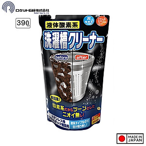 Dung dịch tẩy lồng máy giặt siêu sạch dạng nước Rocket 390ml - Hàng nội địa Nhật Bản |#Made in Japan|
