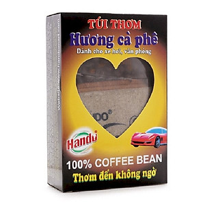 Combo 2 túi thơm treo xe ô tô hương Cafe nguyên chất Hando 100g/túi