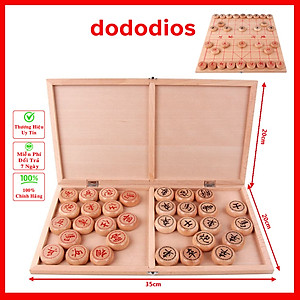 [HÀNG CAO CẤP - GỖ TỰ NHIÊN] Bộ Cờ Tướng Gỗ Cao Cấp 40 x 35cm Khắc Nét Tinh Xảo, Chính Hãng dododios