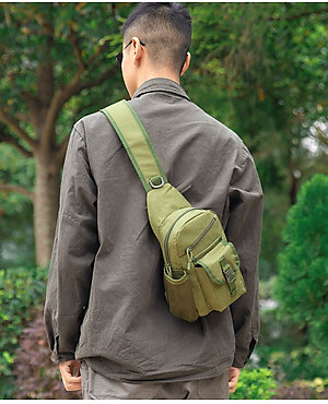 Túi Đeo Chéo Nam Cavan Phong Cách Hàn Quốc, Túi Đeo Trước Ngực Chất Vải Kaki Chống Nước Nhẹ- HÀNG CHÍNH Hãng