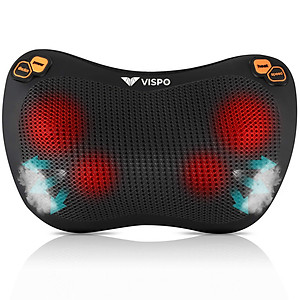 Gối Massage Nhiệt Hồng Ngoại VISPO VP-G23 - 4 Bi Xoay Chuyên Dùng Cho Cổ, Vai, Gáy, Thắt Lưng Sử Dụng Tại Nhà, Văn Phòng Hoặc Trên Ô tô