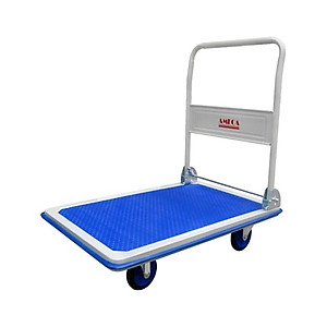 Xe Đẩy Hàng 4 Bánh Ameca HAM-150S- Sàn Thép, Khung Thép, Giảm ồn, Gấp gọn, tải trọng 150kg