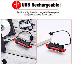 Đèn đuôi xe đạp cảnh báo ban đêm sạc USB đạp xe không thấm nước - đèn chiếu hậu xe đạp, đèn cảnh báo nhấp nháy, Đèn hậu xe đạp thể thao loại mới cao cấp,đèn xe đạp hậu led gắn sau xe cảnh báo an toàn có thể sạc lại - Hàng Chính hãng dododios