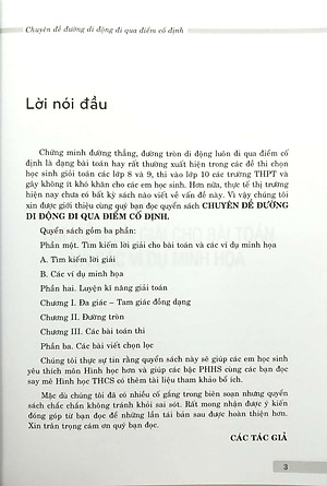Chuyên Đề Đường Di Động Đi Qua Điểm Cố Định (Sách Bồi Dưỡng Học Sinh Khá, Giỏi Lớp 8 Và Lớp 9)