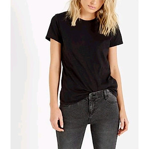 Áo Thun Nữ Đen Form rộng PC Hàn Quốc