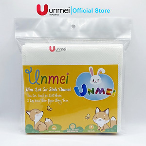 Lót Xu, Tấm Lót Phân Xu Chống Thấm Cho Bé Sơ Sinh UNMEI Dày Dặn, 3 Lớp Mềm Mại Bịch 30 Miếng, Chống Thấm Cực Tốt