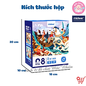Bộ Xếp Hình Nâng Cao Mideer Advanced Puzzle - Level 8 (Magic Book and Fairy Tales) Dành Cho Bé Gái Từ 6 Tuổi