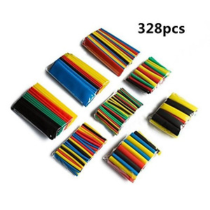Ống Gen co nhiệt - Combo 350 ống co nhiệt bọc dây điện chống cháy hàng dày loại tốt