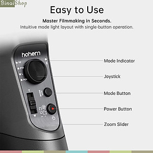 Gimbal chống rung 3 trục nhỏ, nhẹ Hohem iSteady Mobile plus, hàng chính hãng