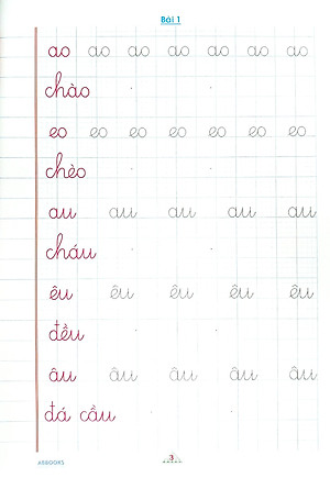 Vở Ô Ly Tập Viết - Các Vần - Theo Chuẩn Chương Trình Sách Giáo Khoa Mới - Chân Trời Sáng Tạo