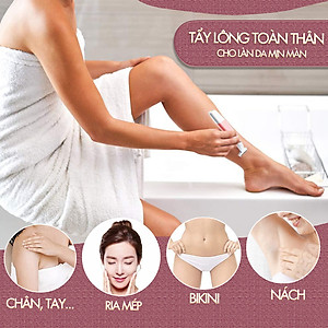 Máy cạo tẩy lông toàn thân Kemei KM-1900 chuyên dụng cạo lông nách, bikini, lông tay, chân,...- Hàng chính hãng