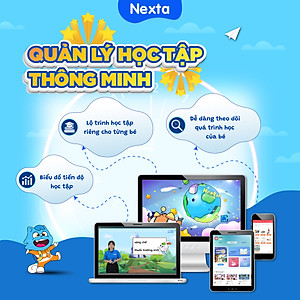 Máy tính bảng học tập thông minh Nexta Edutab Kid cho bé từ 5-8 tuổi - quản lý thời gian cho trẻ - 1 đổi 1 trong vòng 30 ngày, bảo hành 12 tháng
