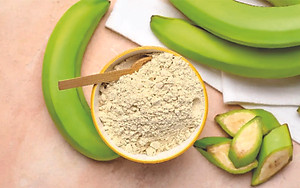 Bột Chuối Xanh Ftaky OCOP 3 Sao, Sấy Lạnh, Giàu Tinh Bột Kháng hộp 500g 