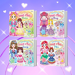 Combo Sách thời trang công chúa Daisy, Mia, Jenny, Rosy (4 Cuốn)