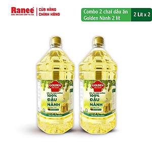 Combo 2 chai Dầu Đậu Nành cao cấp Golden 2 lít (2 lít/chai x 2 chai)