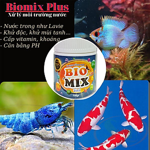 Vi sinh bột Biomix Bio Mix Plus 3 in 1 men vi sinh tổng hợp đậm đặc xử lý nước bể ao hồ