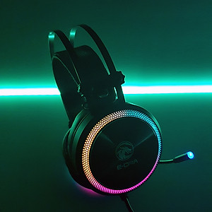 Tai nghe Gaming E-Dra EH412 Pro Pink 7.1 Led RGB - Hàng Chính Hãng
