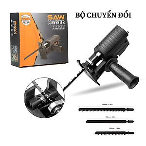 Bộ Chuyển Đổi Máy Khoan Thành Máy Cưa Lọng Cầm Tay(Tặng kèm 3 lưỡi cưa)