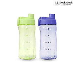 Bình nước nhựa LocknLock Active Large Bottle 1.5L màu xanh lá HAP941GRN, Hàng chính hãng, tay cầm gấp gọn - JoyMall