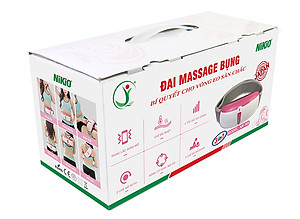Đai (Máy) Massage Bụng Nikio NK-169AC - Công Nghệ Rung Lắc Kết Hợp Bi Độ Xoay 360 Dây Ấn Thế Hệ Mới, Mát Xa Thư Giãn, Làm Săn Chắc Cơ Bụng Nhanh - Vỏ Nhựa Bền Bĩ