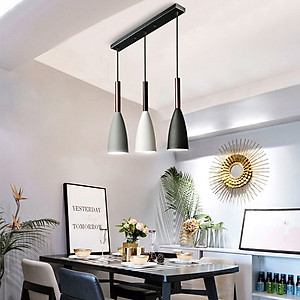 Đèn thả bàn ăn, phòng khách OSIAC 3 bóng ngang cao cấp kèm bóng LED chuyên dụng