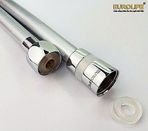 Dây sen chịu áp lực cao, nhựa PVC, ti đồng chống xoắn, dài 150cm, 200cm Eurolife