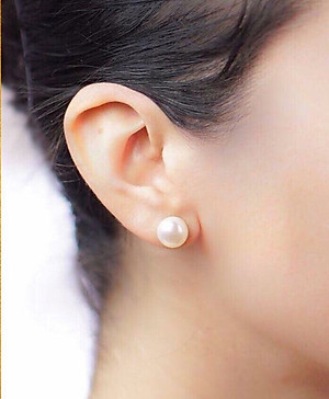 Combo Hoa Tai Ngọc Trai Thiên nhiên, kèm bản PHOTOCOPY giấy KIỂM ĐỊNH SJC và Túi Nhung.