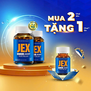 [Tặng Hộp 15v] Combo 2 Hộp 60v - Viên Uống Giảm Đau Xương Khớp JEX Ecogreen Tái Tạo Sụn Khớp