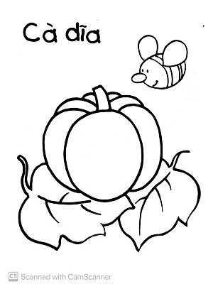 Sách Bé Tập Tô Màu - Rau Củ (Tái Bản)