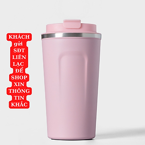 Cốc giữ nhiệt 510ml KHẮC TÊN ly coffee inox 304, bình giữ nhiệt 12h tặng Sticker trang trí