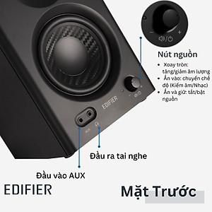 Loa kiểm âm Edifier MR4 Xử lý tín hiệu số Đầu vào TRS balance - Hàng chính hãng