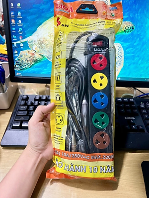 Ổ Cắm Kéo Dài 6S LIOA 6S3 (Dây 3m)